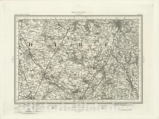 Historic Map : 110 Macclesfield 1897 - Vintage Wall Art