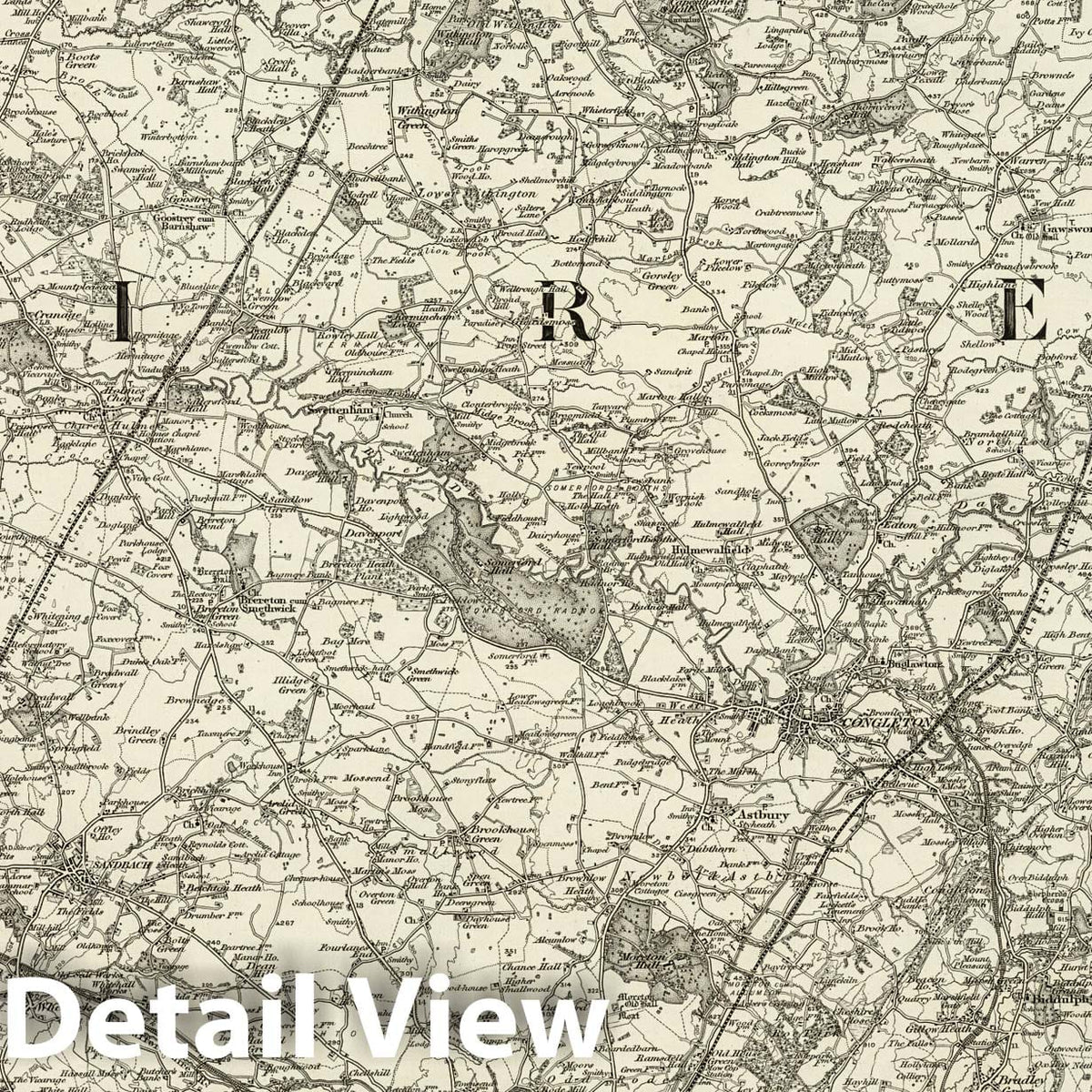 Macclesfield - Survey Map, 1897 - Ordnance Survey England