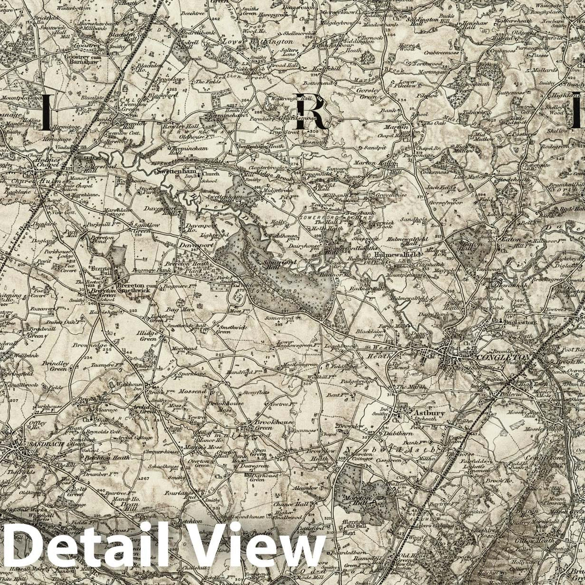 Macclesfield - Survey Map, 1897 - Ordnance Survey Topographic Map Print