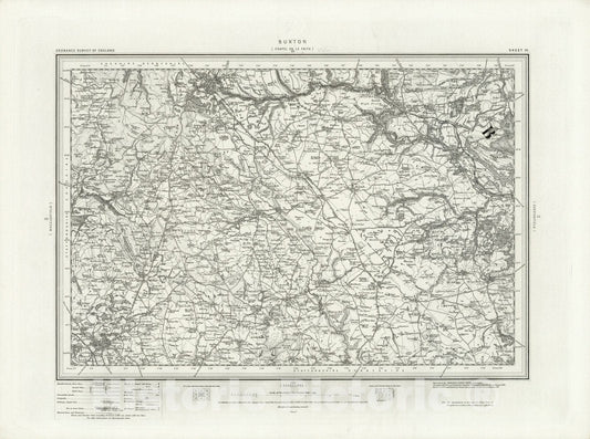 Historic Map : 111 Buxton 1897 - Vintage Wall Art