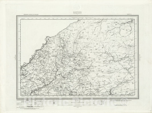 Historic Map : 12 Shopford 1897 - Vintage Wall Art