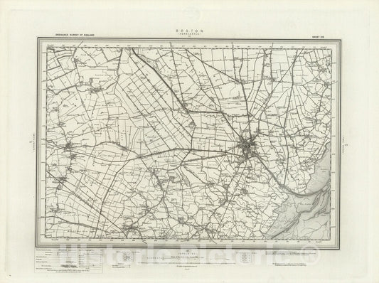 Historic Map : 128 Boston 1898 - Vintage Wall Art
