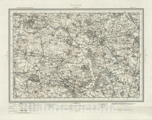 Historic Map : 147 Aylsham (Hills) 1899 - Vintage Wall Art