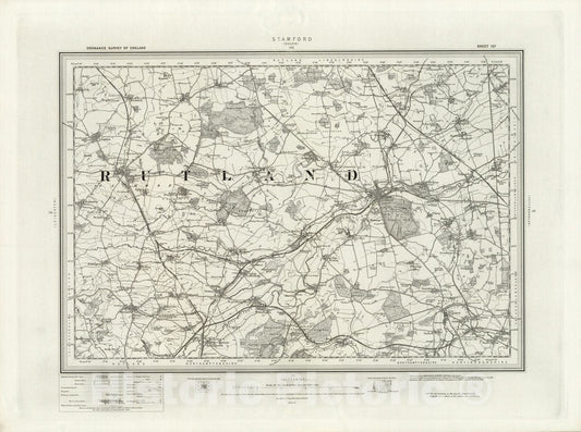 Historic Map : 157 Stamford 1899 - Vintage Wall Art