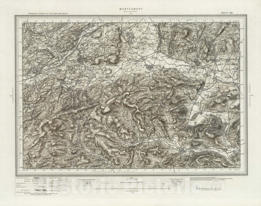 Historic Map : 165 Montgomery (Hills) 1899 - Vintage Wall Art