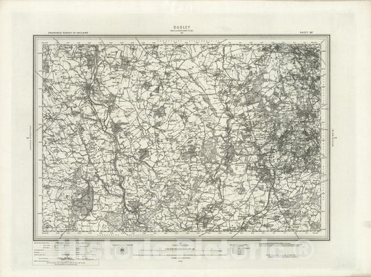Historic Map : 167 Dudley 1899 - Vintage Wall Art