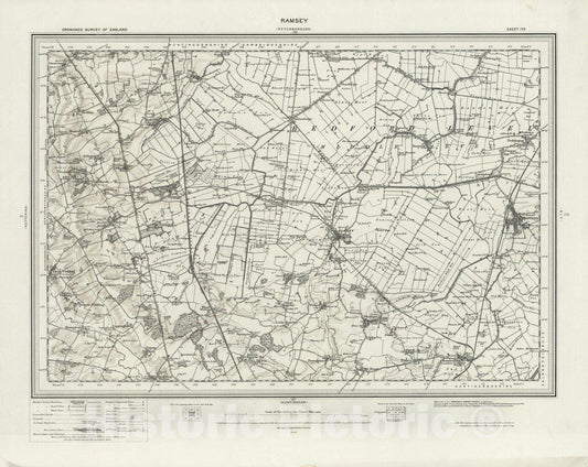 Historic Map : 172 Ramsey (Hills) 1898 - Vintage Wall Art