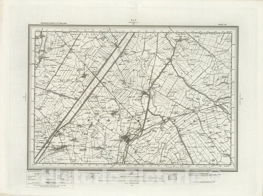 Historic Map : 173 Ely 1898 - Vintage Wall Art