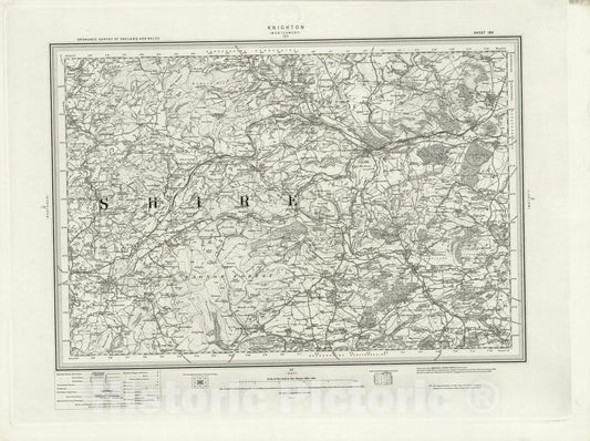 Historic Map : 180 Knighton 1899 - Vintage Wall Art