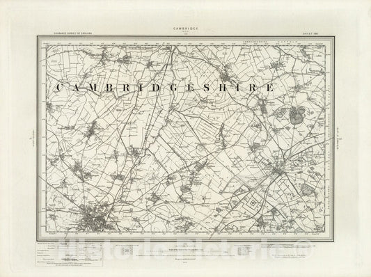 Historic Map : 188 Cambridge 1898 - Vintage Wall Art