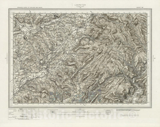Historic Map : 195 Lampeter (Hills) 1899 - Vintage Wall Art