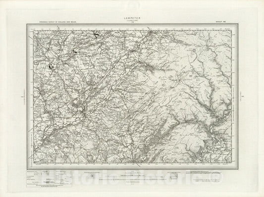 Historic Map : 195 Lampeter 1899 - Vintage Wall Art