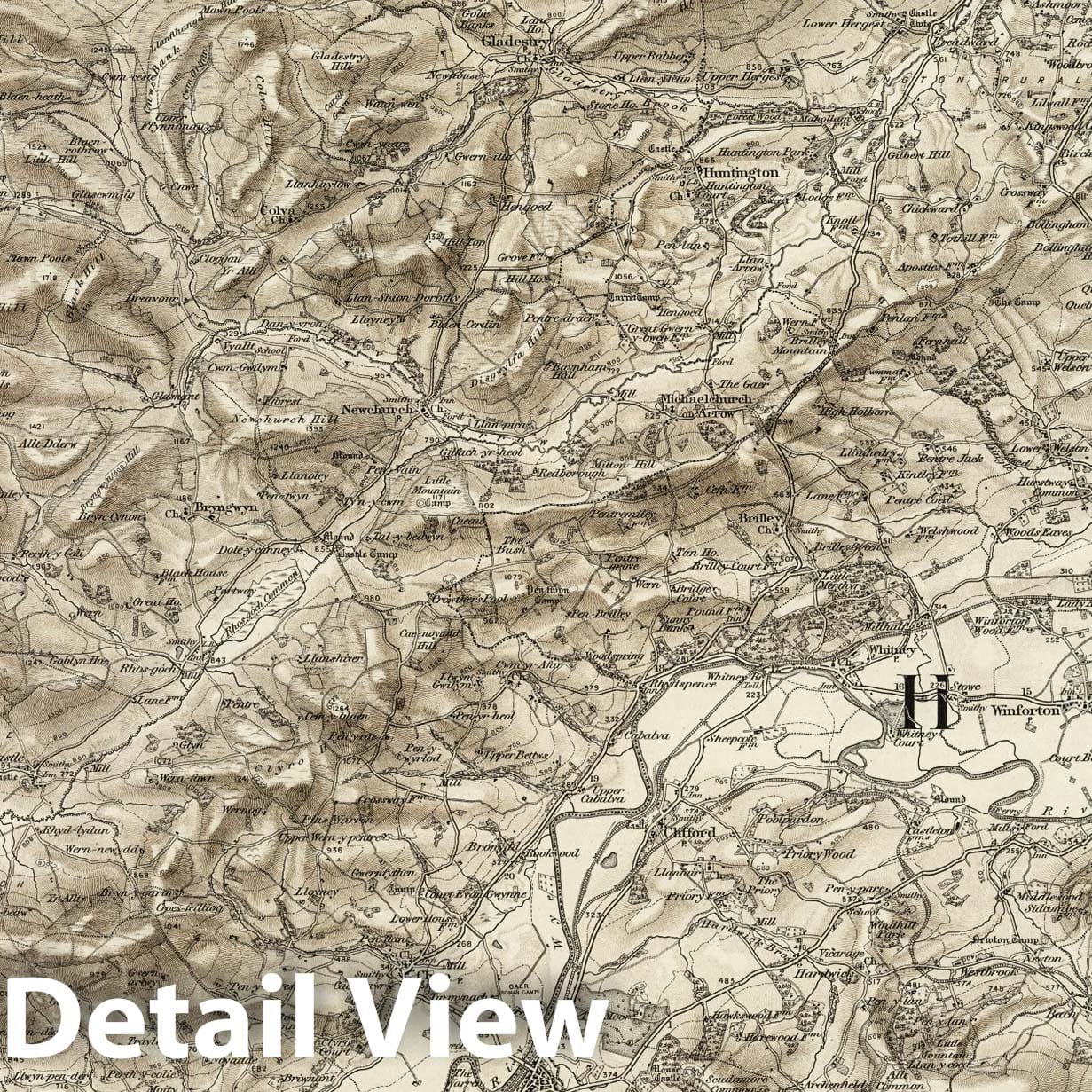 Hay - Survey Map, 1898 - Ordnance Survey of England