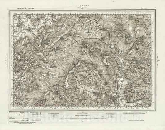 Historic Map : 201 Banbury (Hills) 1896 - Vintage Wall Art