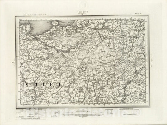 Historic Map : 210 Cardigan 1898 - Vintage Wall Art