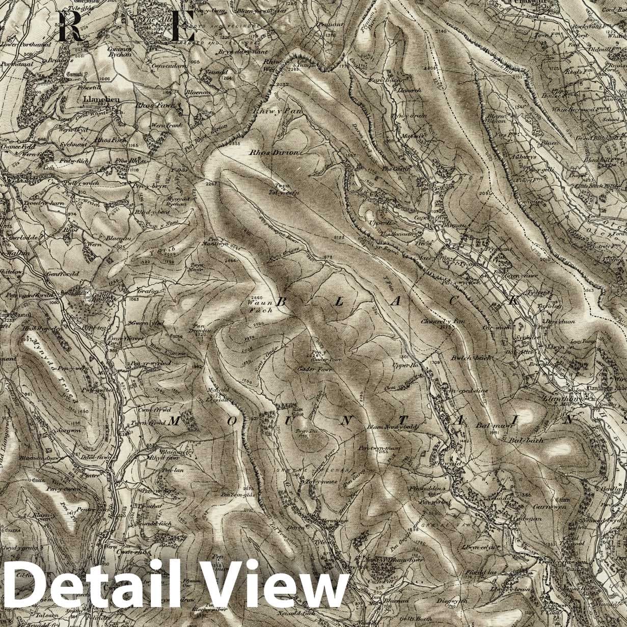 Talgarth - Survey Map, 1896 - Ordnance Survey Historical Reproduction