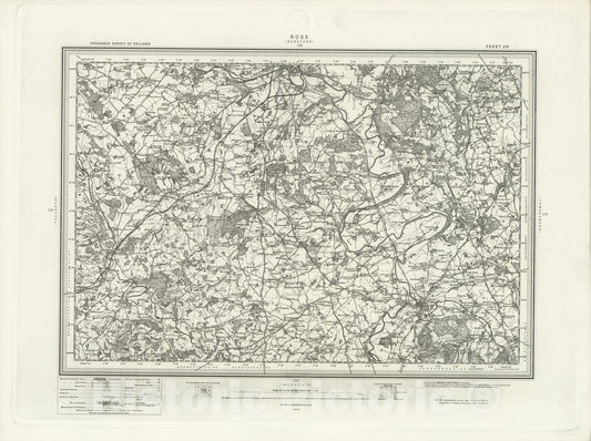 Historic Map : 215 Ross 1898 - Vintage Wall Art