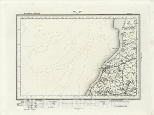 Historic Map : 22 Maryport 1897 - Vintage Wall Art