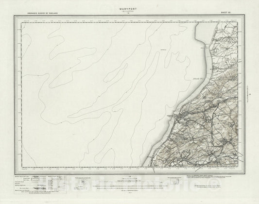 Historic Map : 22 Maryport (Hills) 1897 - Vintage Wall Art