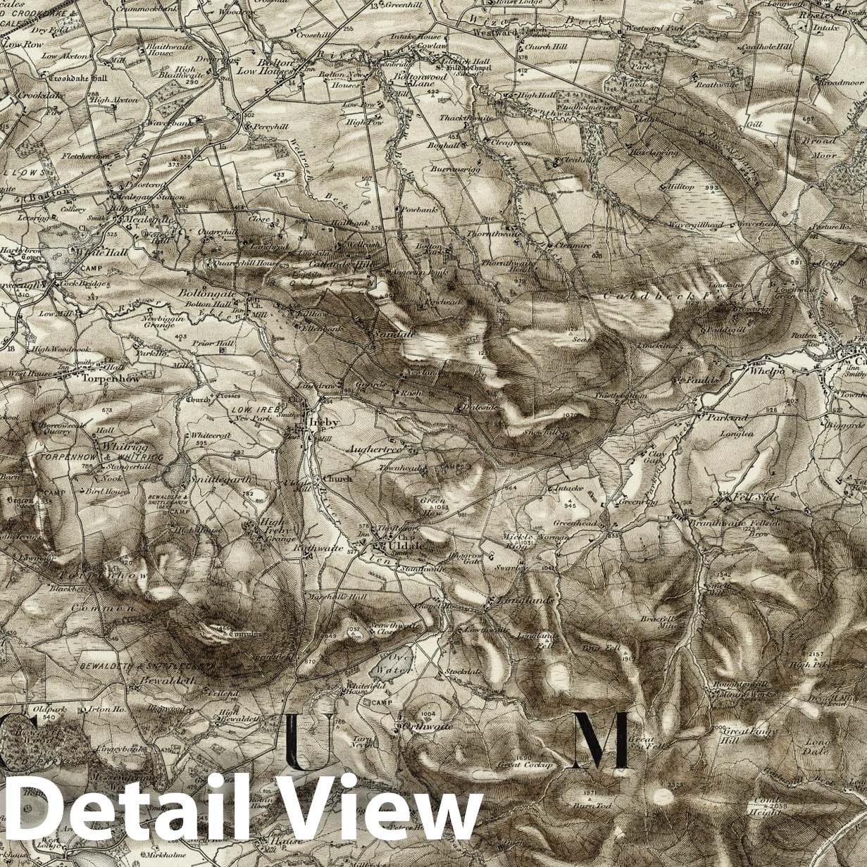 Cockermouth - Survey Map, 1897 - Ordnance Survey Topographic Map Print