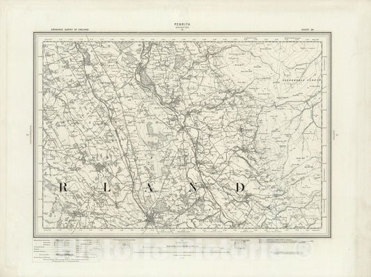 Historic Map : 24 Penrith 1897 - Vintage Wall Art