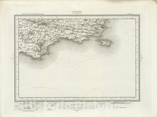 Historic Map : 245 Pembroke 1898 - Vintage Wall Art