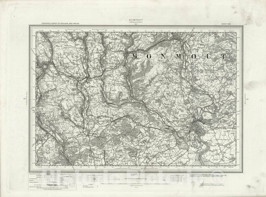 Historic Map : 249 Newport 1897 - Vintage Wall Art