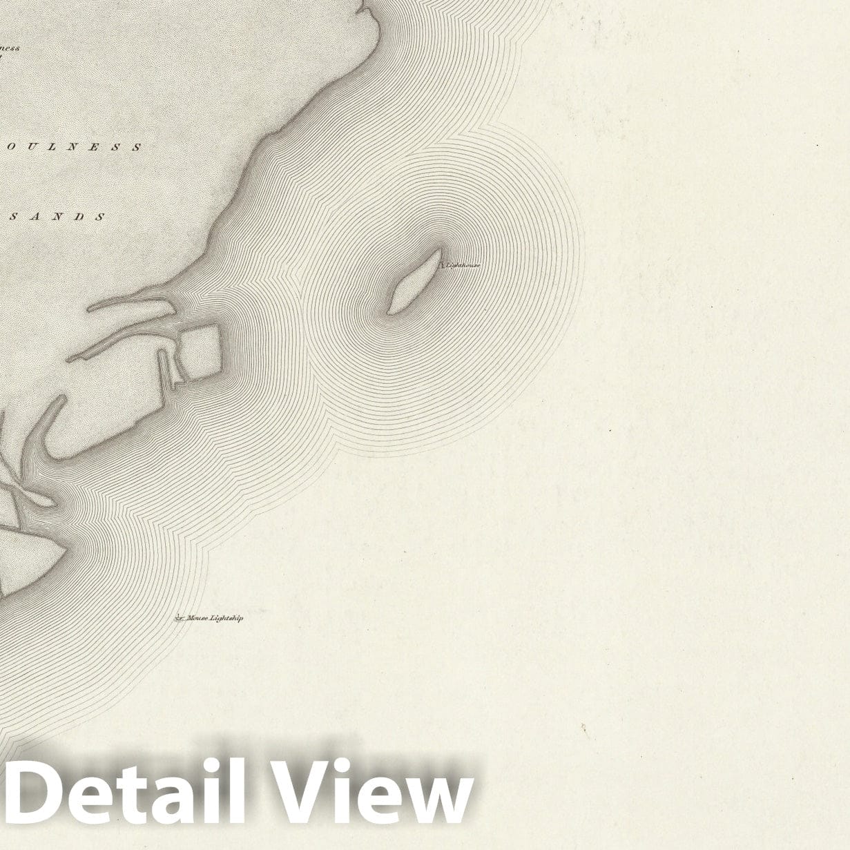 Foulness - Survey Map, 1895 - Ordnance Survey Topographic Print