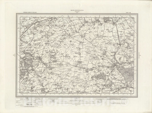 Historic Map : 266 Marlborough 1898 - Vintage Wall Art