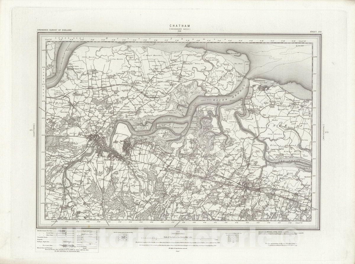 Historic Map : 272 Chatham 1896 - Vintage Wall Art