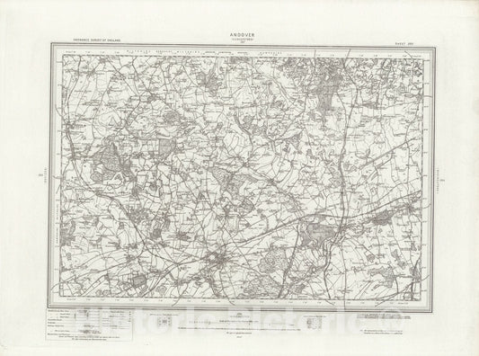 Historic Map : 283 Andover 1895 - Vintage Wall Art