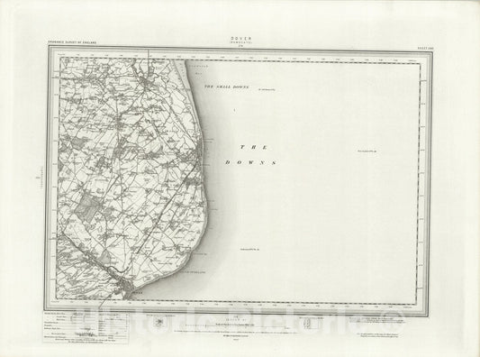 Historic Map : 290 Dover 1895 - Vintage Wall Art