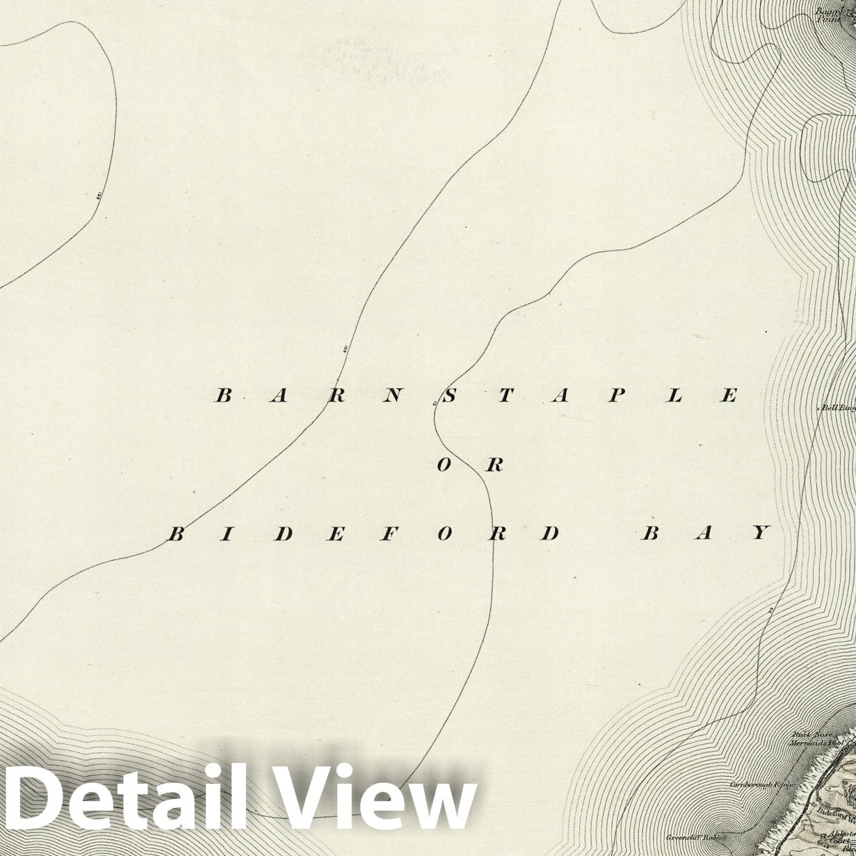Bideford - Survey Map, 1908 - Ordnance Survey Historical Map Print