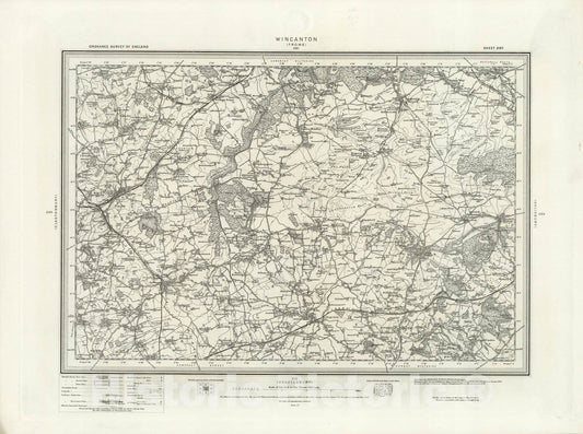 Historic Map : 297 Wincanton 1898 - Vintage Wall Art