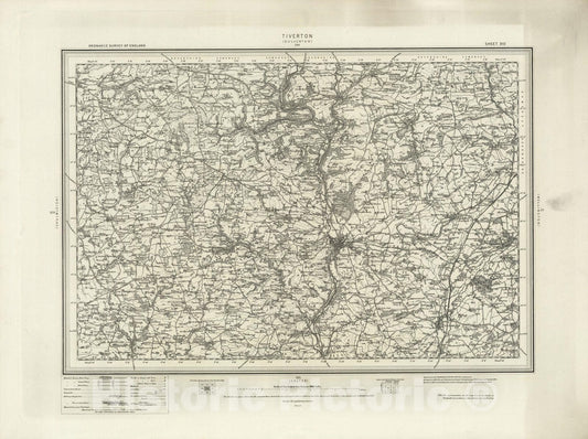 Historic Map : 310 Tiverton 1898 - Vintage Wall Art