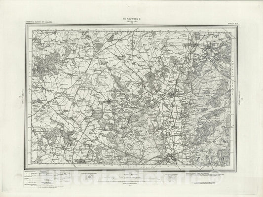 Historic Map : 314 Ringwood 1895 - Vintage Wall Art
