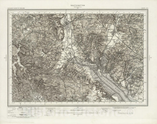 Historic Map : 315 Southampton (Hills) 1895 - Vintage Wall Art