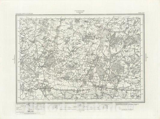 Historic Map : 316 Fareham 1895 - Vintage Wall Art