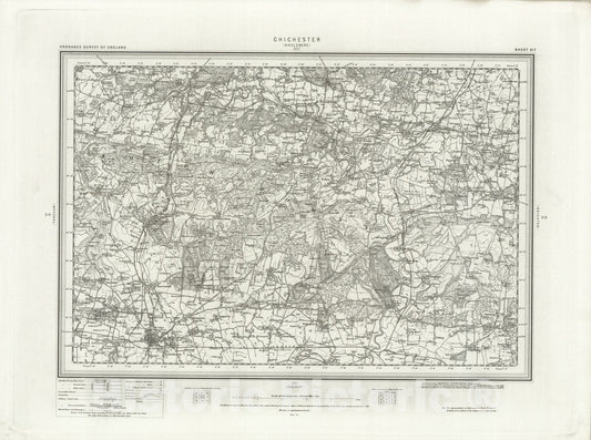 Historic Map : 317 Chichester 1895 - Vintage Wall Art