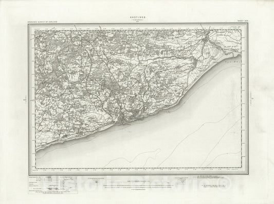 Historic Map : 320 Hastings 1895 - Vintage Wall Art