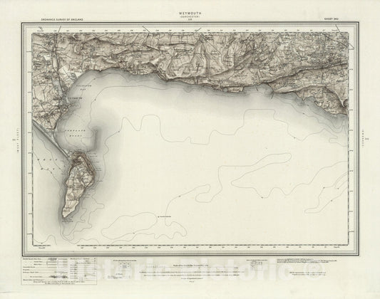 Historic Map : 342 Weymouth (Hills) 1898 - Vintage Wall Art