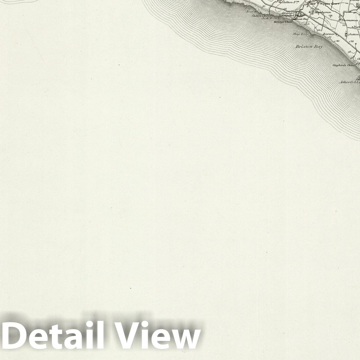 Chale - Survey Map, 1895 - Ordnance Survey of England