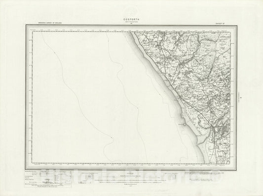Historic Map : 37 Gosforth 1897 - Vintage Wall Art