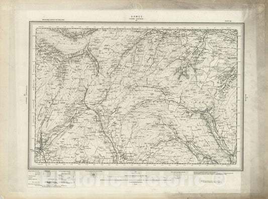 Historic Map : 50 Hawes 1898 - Vintage Wall Art