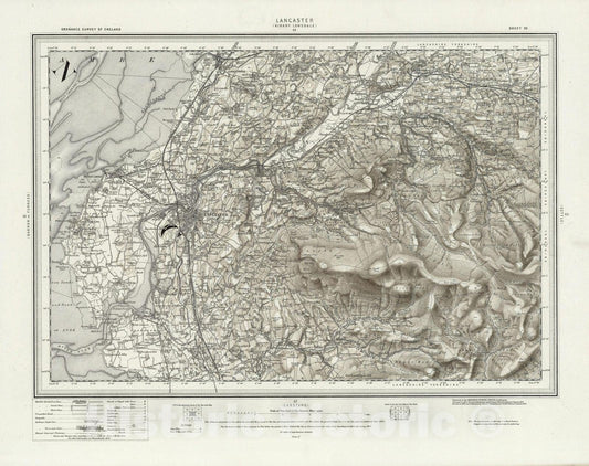 Historic Map : 59 Lancaster (Hills) 1898 - Vintage Wall Art