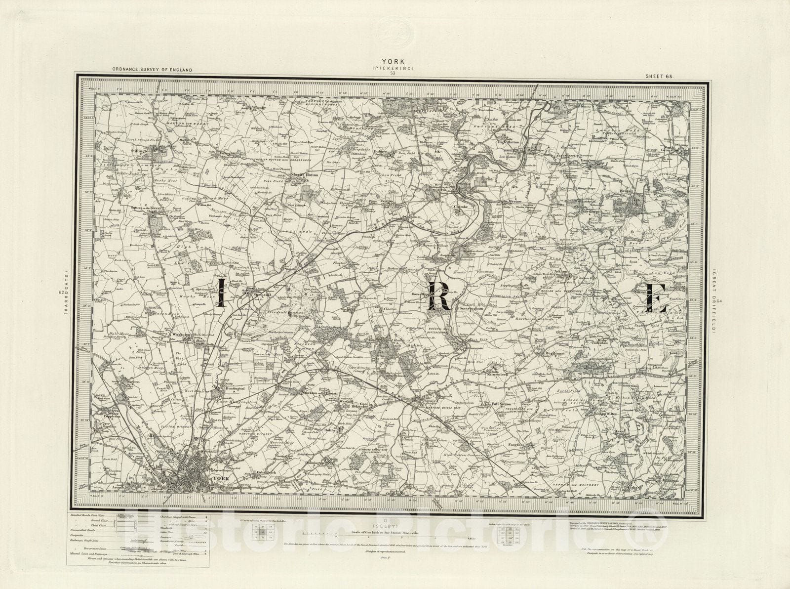 Historic Map : 63 York 1898 - Vintage Wall Art