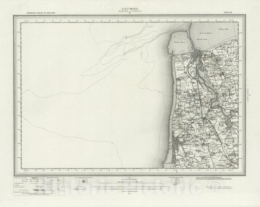 Historic Map : 66 Fleetwood (Hills) 1897 - Vintage Wall Art
