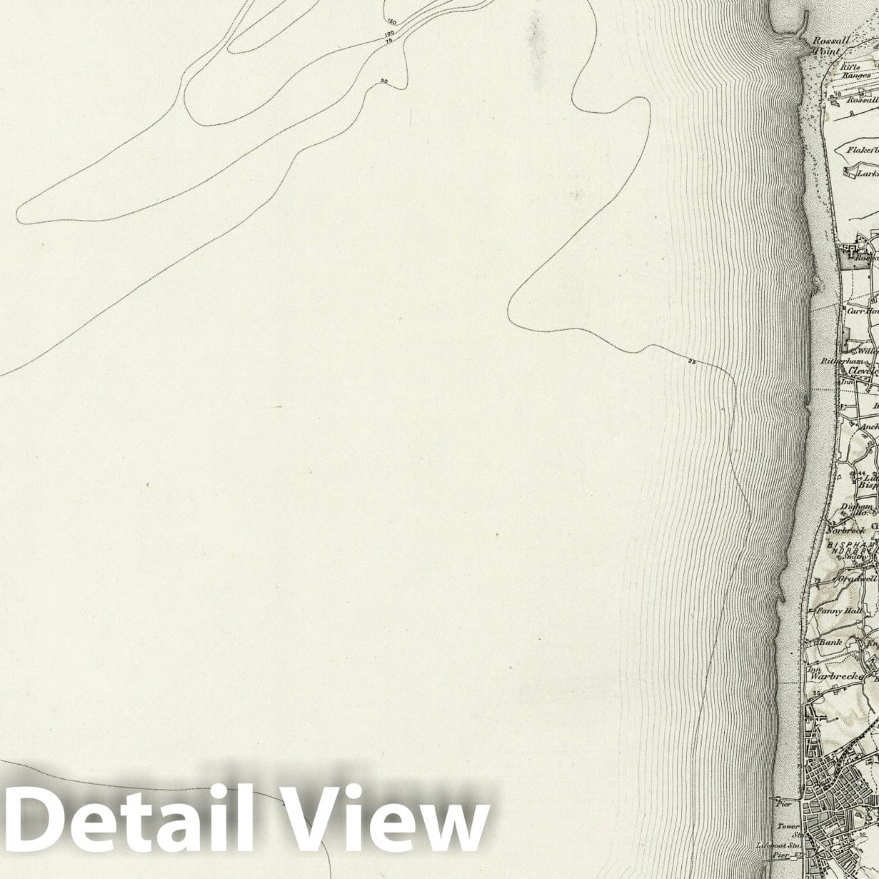 Fleetwood, England - Survey Map, 1897 - Ordnance Survey Topographic Print