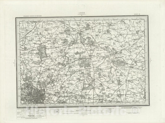 Historic Map : 70 Leeds 1898 - Vintage Wall Art