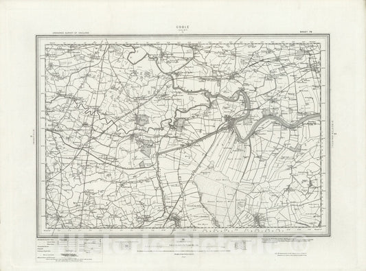 Historic Map : 79 Goole 1895 - Vintage Wall Art